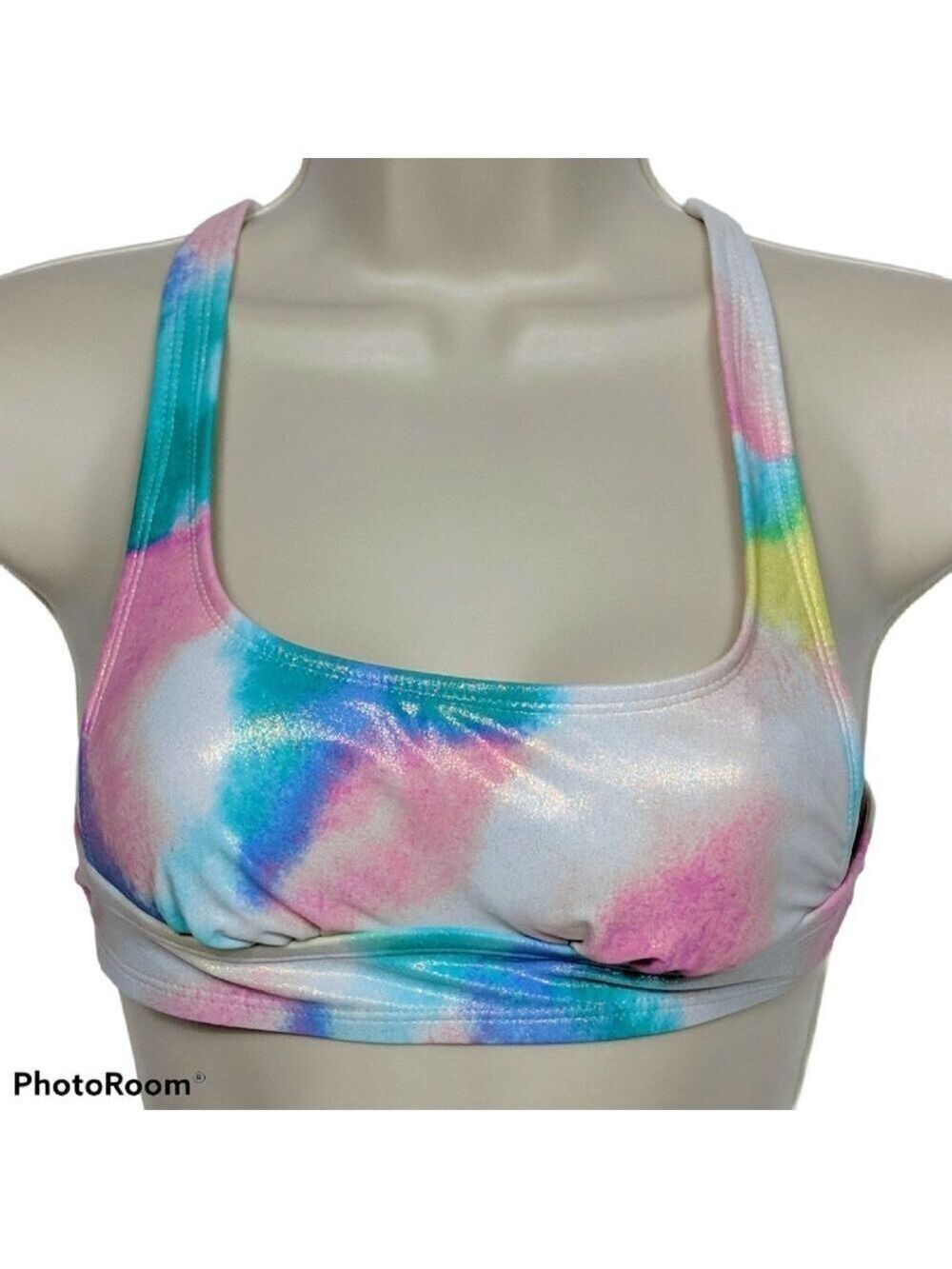 NWT Xhilaration Tie Dye Bralette Bikini Swim Top Extra Small
